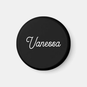 Svartvitt för handskrift namn anpassningsbar profe magnet
