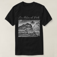 Svartvitt foto för Zion Bonsaiträd