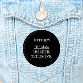 Svartvitt foto man myt legend knapp