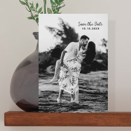 Svartvitt fotomall QR-kod Spara datum Spara Datumet