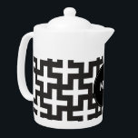 Svartvitt geometriskt<br><div class="desc">Svarta och vita - alltid i stil - Visas här i en Snyggt och trendig, modern kor mönster. Här i Black and White för att se Chicen ut.</div>