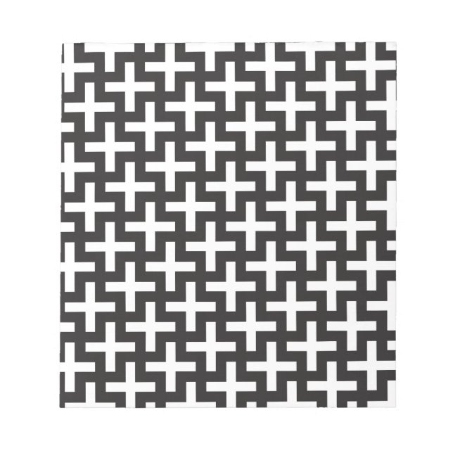 Svartvitt geometriskt anteckningsblock (Framsida)