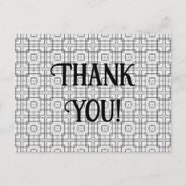 Svartvitt geometriskt kvadratiskt kvadratiskt kvad vykort