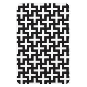 Svartvitt geometriskt magnet