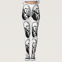 Svartvitt George Washington porträtt