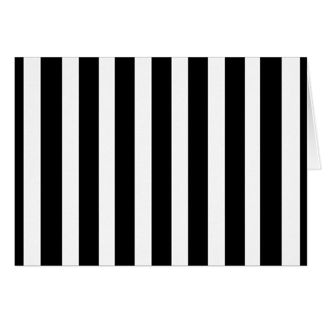 Svartvitt Hälsningskort (Framsidan Horizontal)