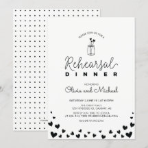 Svartvitt | Hearts - inbjudan till repetitionsmidd