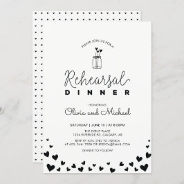 Svartvitt | Hearts - inbjudan till repetitionsmidd