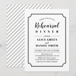 Svartvitt | Hemkallare för Bröllop i klassiskt läg Inbjudningar