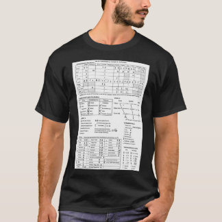 Svartvitt IPA-diagram T Shirt