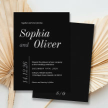 Svartvitt klassiskt minimalistiskt typografi