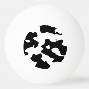 Svartvitt komönster pingisboll