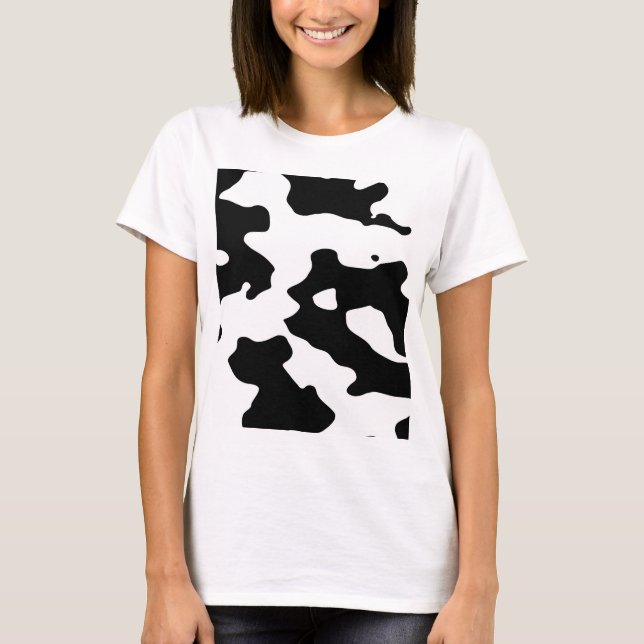 Svartvitt komönster tee (Framsida)