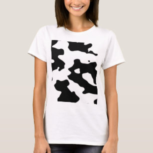 Svartvitt komönster tee shirt