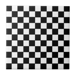 Svartvitt kontrollerbord kakelplatta