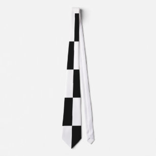 Svartvitt kvadrerar tien slips