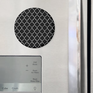 Svartvitt lackeringsverk, kvatrefoil, Trellis Magnet