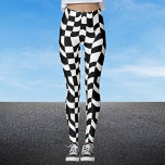Svartvitt med böjd Abstrakt Leggings<br><div class="desc">Gå in i den konstnärliga rytmen med vår "Abstrakt Distorted Checker Leggings" från WizCraft. Den svarta och vita designen är inte bara en mönster, utan den är en dans på linjer och formar att livet i spegel är vackert oförutsägbart. Känn dig bekväm när varje check och kurva blir en återspegling...</div>