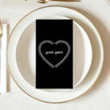 Svartvitt minimalistiskt gotiskt Bröllop