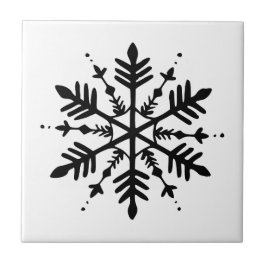 Svartvitt minimalistiskt grafiskt snurrande kakelplatta