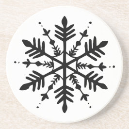 Svartvitt minimalistiskt grafiskt snurrande underlägg