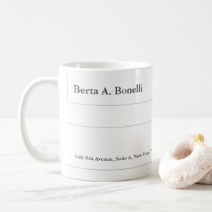 Svartvitt minimalistiskt modernt kaffemugg