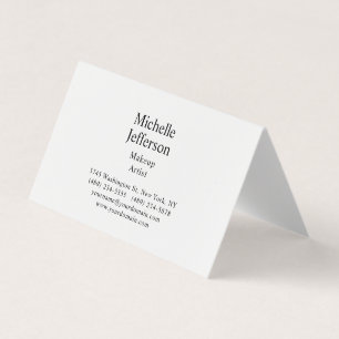 Svartvitt minimalistiskt, vanligt modernt visitkort