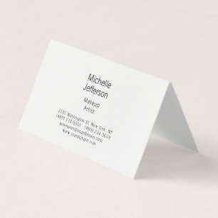Svartvitt minimalistiskt, vanligt modernt visitkort