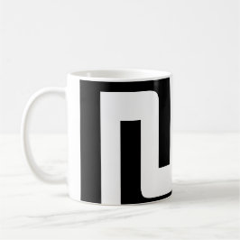 Svartvitt Modern Mönster 4 Jackar Kaffemugg