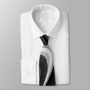 Svartvitt Modern Rand Tie Slips