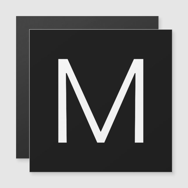 Svartvitt, modernt, minimalistiskt Brev (Fram/baksida)