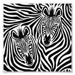 Svartvitt mönster för moderiktig zebra tryck