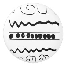 Svartvitt mönstrat rundaenhetshandtag