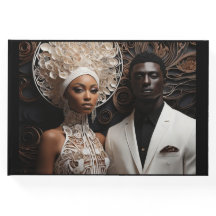 Svartvitt nedtryckt par AA