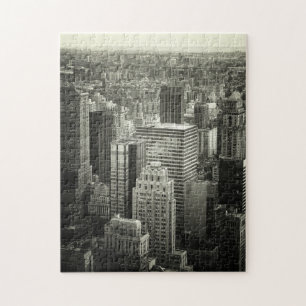 Svartvitt New York City pussel -