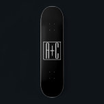Svartvitt | PAR INITIALER Mini Skateboard Bräda 18,5 Cm<br><div class="desc">Perfekt för ett dubbelt monogram eller till och med en logotyp.. Tack för ditt köp!</div>