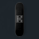 Svartvitt | PAR INITIALER Mini Skateboard Bräda 18,5 Cm<br><div class="desc">Perfekt för ett dubbelt monogram eller till och med en logotyp.. Tack för ditt köp!</div>