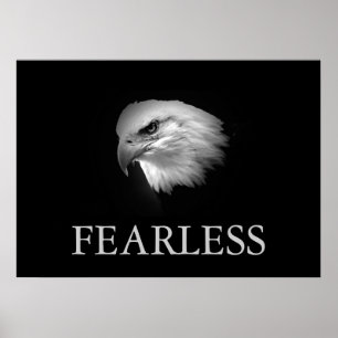 Svartvitt Poster av  fruktlös örfil