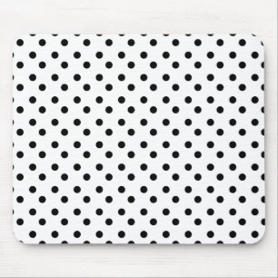 Svartvitt pricker Mousepad Musmatta