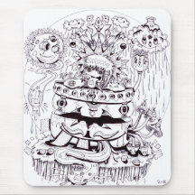 Svartvitt Psychedelic