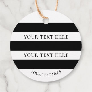 Svartvitt Rand anpassat Gåvor Etiketter