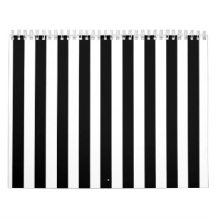 Svartvitt randmönster för mod kalender