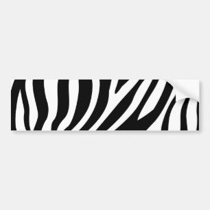 Svartvitt randmönster för zebra tryck bildekal