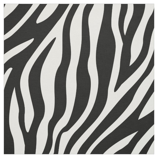 Svartvitt randmönster för zebra tryck tyg (Provkarta)
