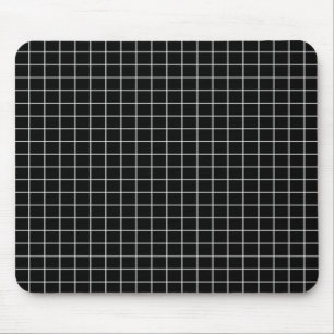 Svartvitt rastermönster Mousepad Musmatta