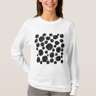 Svartvitt romodell t shirt