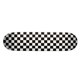 Svartvitt schackbrädemönster för checkers skateboard bräda 20 cm