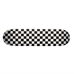 Svartvitt schackbrädemönster för checkers skateboard bräda 20 cm