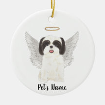 Svartvitt Shih Tzu Sympathy Memorial