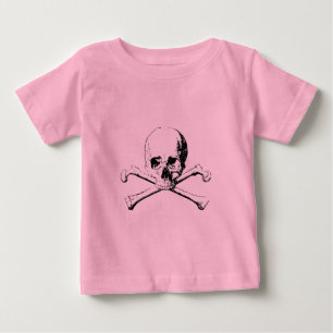 Svartvitt skal och benen t shirt
